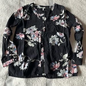 Joie women’s floral button up blouse size XS